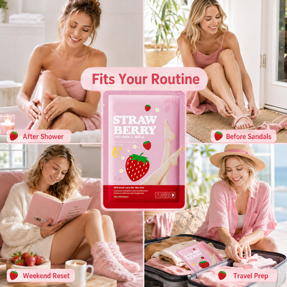 Strawberry + Vitamin C Foot Mask
